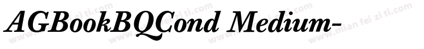 AGBookBQCond Medium字体转换